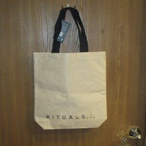 Rituals Canvas Beige Tote bag w/ Black logo
